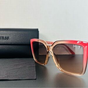 Authentic GUESS Coral Sunglasses - New with Packaging